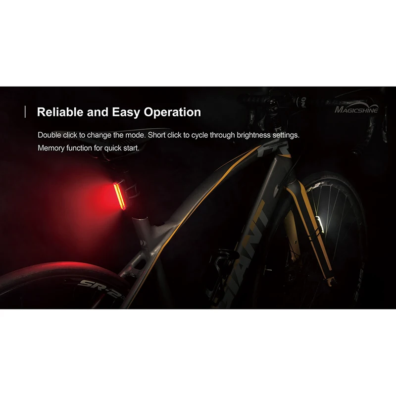 Magicshine SEEMEE 30 Požičovňa Smart Auto Brzdy Snímanie Svetla LED Nabíjania IPx6 Nepremokavé Bicykel Zadné Svetlo na Bicykli Chvost