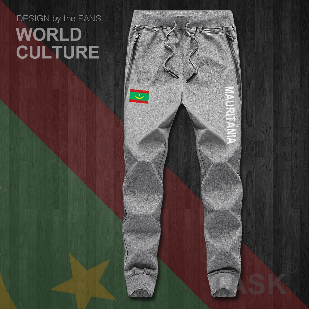 Mauritánia Mauritanian PÁN MRT pánske nohavice joggers jumpsuit tepláky stopy potu fitness fleece taktické bežné národ krajiny