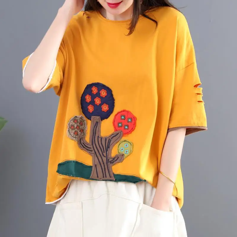 Max LuLu 2020 kórejský Letné Módne Topy Dámske Patchwork Tee Košele Dámske Bežné Bavlnené tričká Žena Nadrozmerné Streetwear