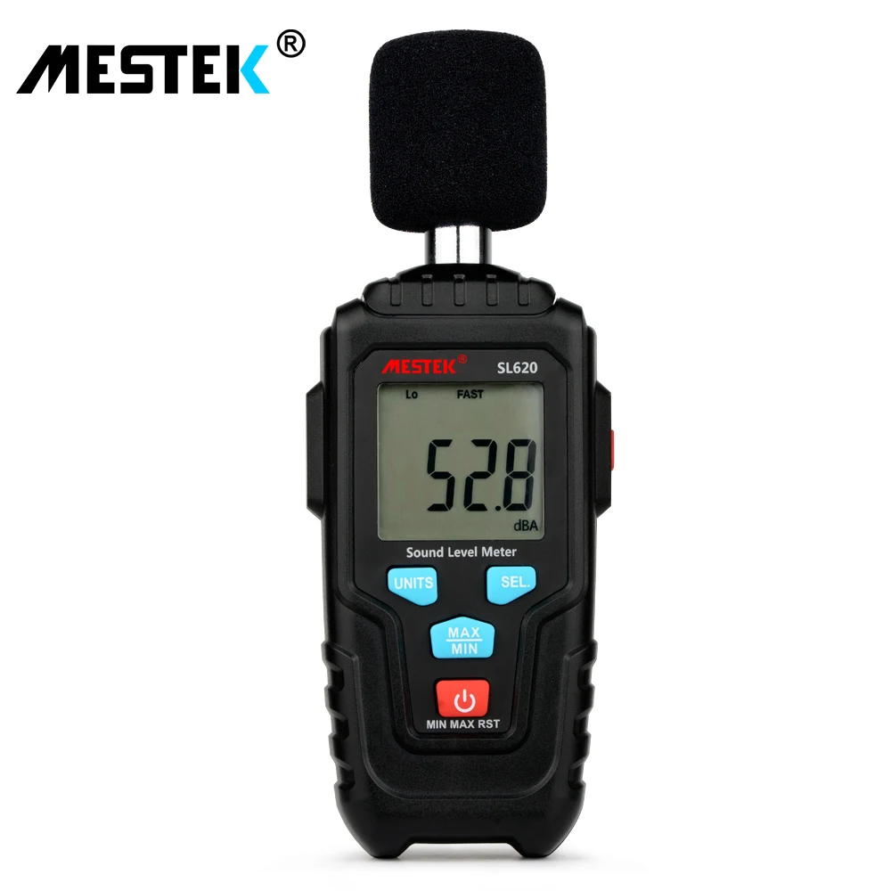 MESTEK Zvukomer Decibel Logger Hluku Audio Digitálny Detektor Diagnostických nástrojov Mikrofón 30~135dB Fast/Slow pre Výber