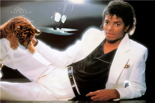 Michael Jackson je vážne výkon plagát Domáce Dekorácie Plátno Tkanina Handričkou Plagát, Tlač Štýlové Retro Dekor Pekný Plagát