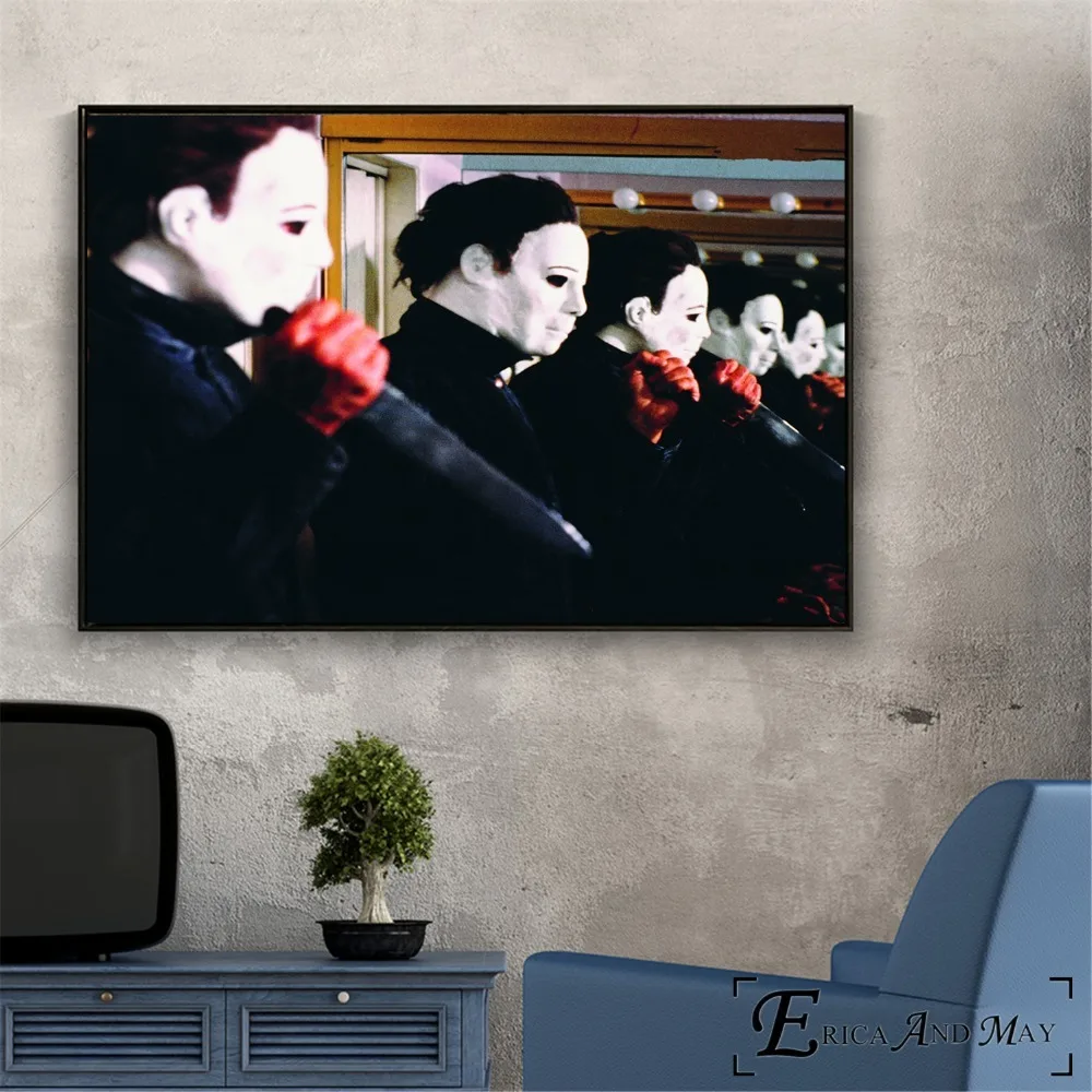 Michael Myers Halloween Horror Plagáty A Vytlačí Plátno Umenie, Maľovanie Obrazov Na Stenu Pre Obývacia Izba Dekorácie Domova