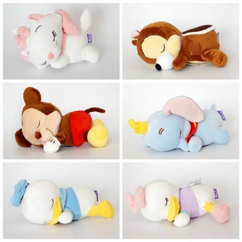 Mickey Mouse, Minnie Donald Duck, Plyšové Hračky Plyšová tiger, slon Dumbo mačka plyšová Veverička dieťa spí darček pre deti