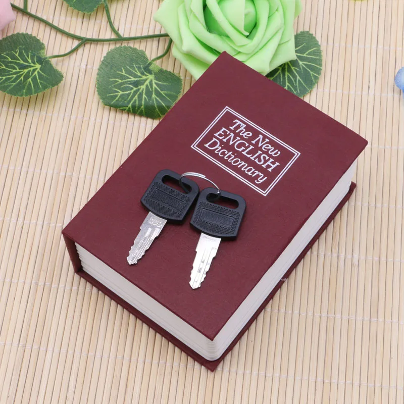 Mini Úložný Box Hotovosti, Šperky Tajnej Bezpečnosti Prípade, Slovník Kniha S Key Lock Šperky Locker Box Peňažné Bezpečné Boxy