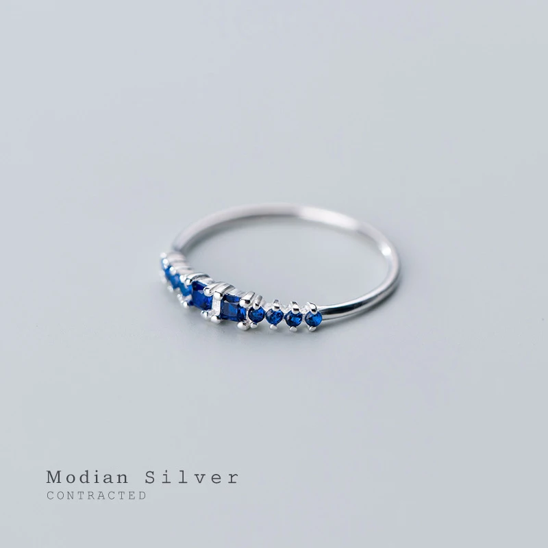 Modian Nádherné Svadobné Zásnubný Prsteň pre Ženy, Skutočné 925 Sterling Silver 2 Rôzne Farby Zirkón Krúžok Jemné Šperky 2020 Nové