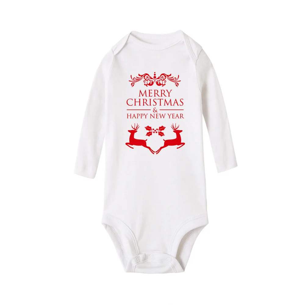 Moje Prvé Vianoce Dieťa Jumpsuit Kombinézu Bavlna Celý Rukáv Bežné Baby Born Oblečenie Pre Dievča Chlapcov