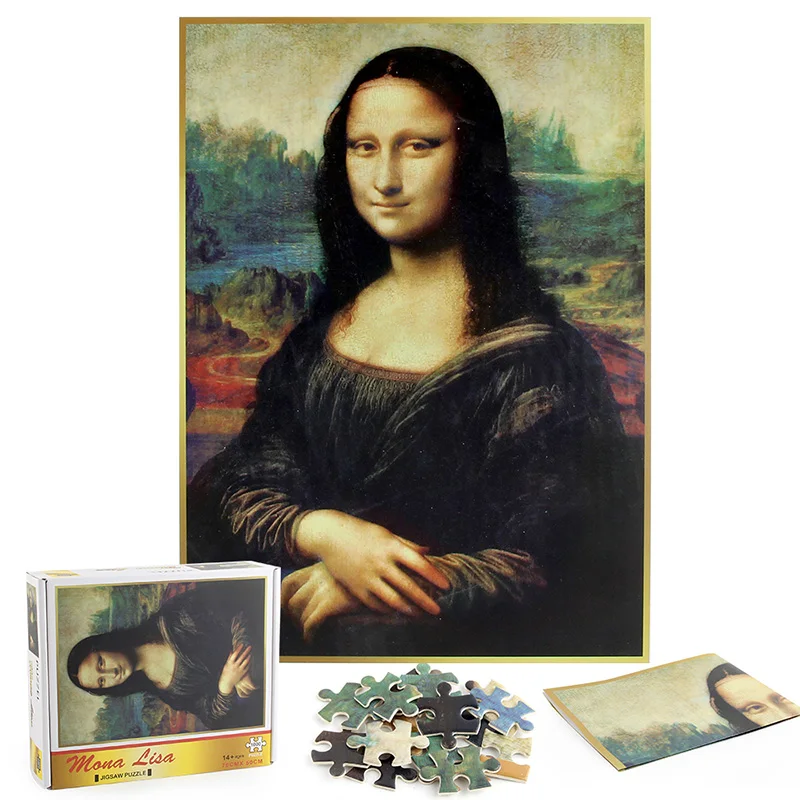 Mona Lisa Puzzle 1000 Ks Puzzle pre Dospelých, Deti