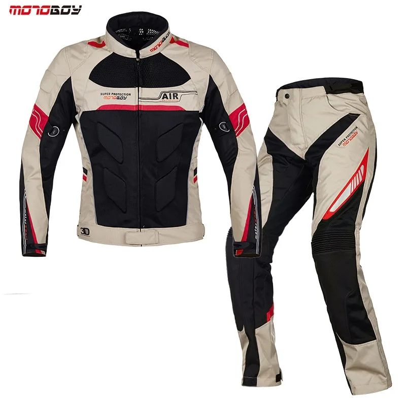 Motoboy Mužov Motocykel Leteckej Bundy Letné Motocyklové Ochranné Motocross Priedušné Oblečenie Nohavice