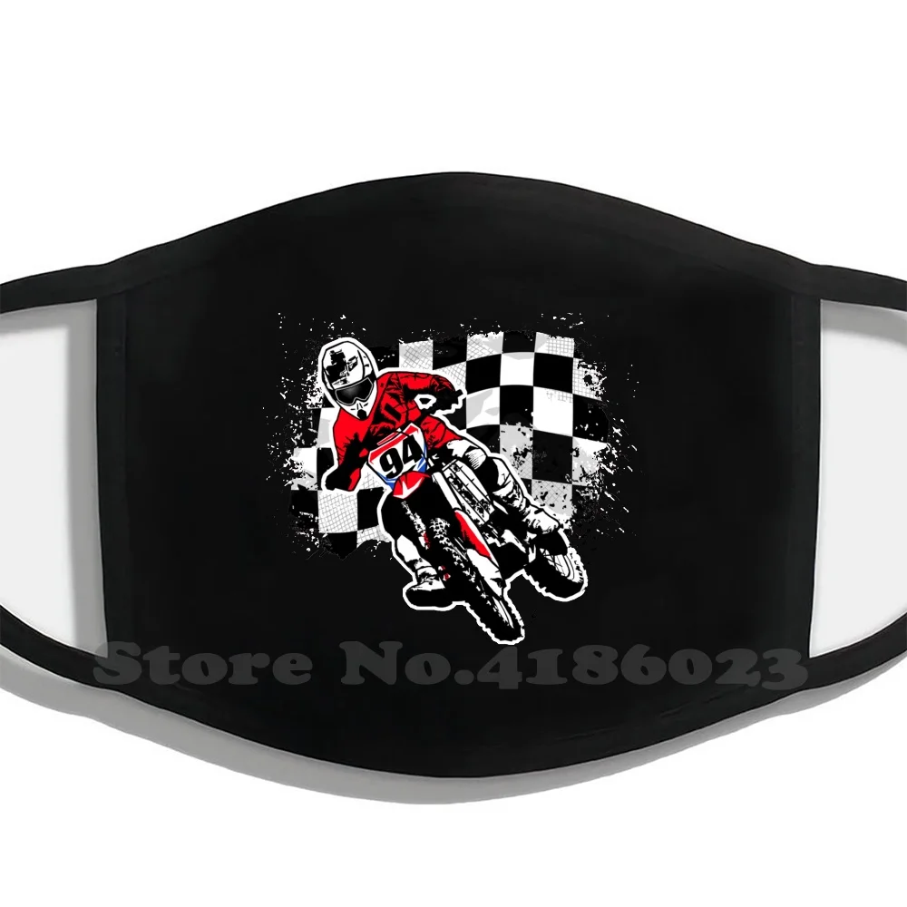 Motocross Závodné Dizajn Black Priedušná Opakovane Úst Maska Moto Kríž Motocross Enduro Preteky Supercross Motocyklový Pretekár