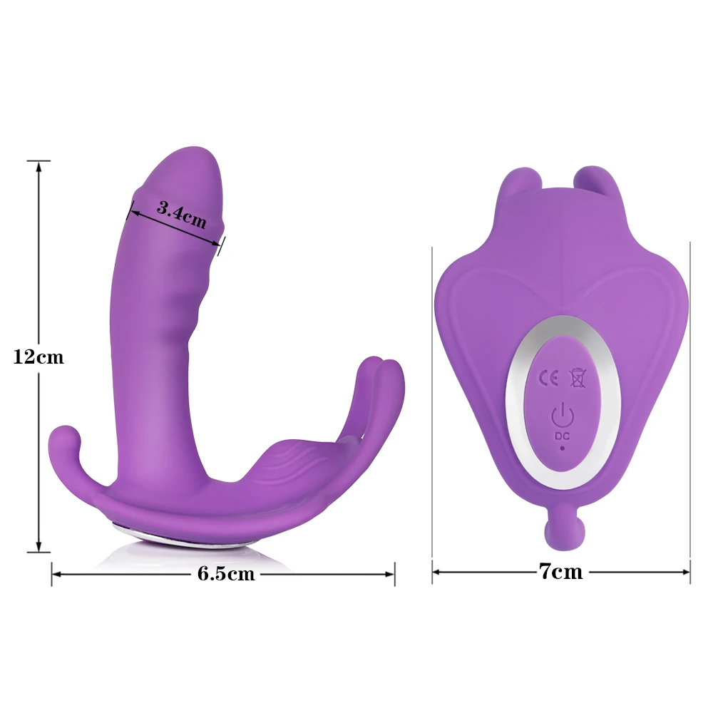 Motýľ dobre sa nosí Nohavičky Dildo Vibrátor pre Ženy Masturbator G Mieste Stimulátor Klitorisu Diaľkové Ovládanie Nohavičky Dospelých, Sexuálne hračky