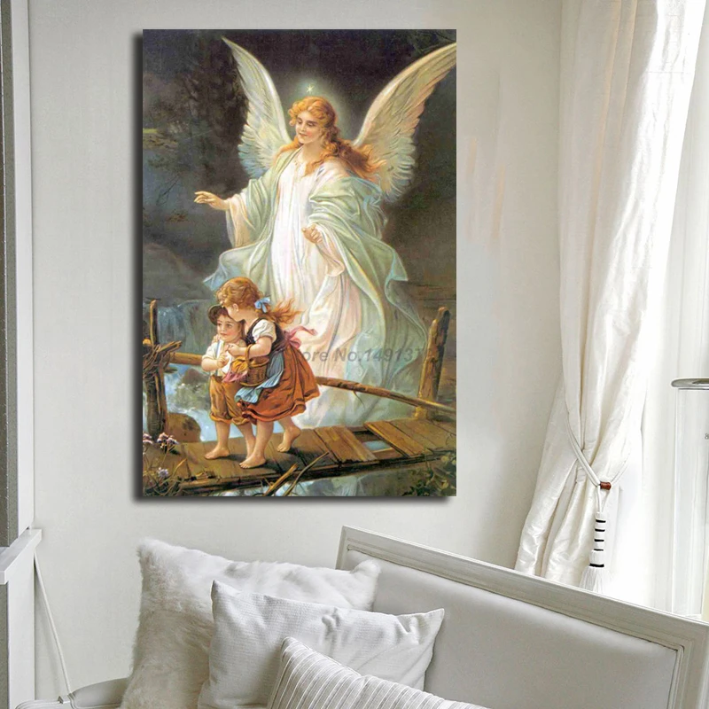 Máme Anjelov Strážnych Plátno, Vytlačí Obrázok Modulárny Obrazy Pre Obývacia Izba Plagát Na Stenu Domáce Dekorácie
