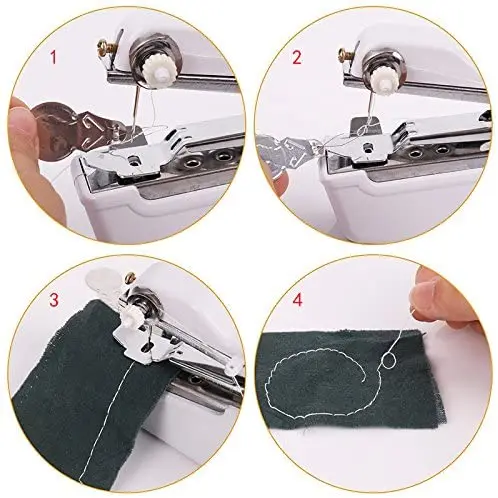Máquina de coser portátil costurera eléctrica de uso profesional para costura de ropa y úloh tipo de tejidos