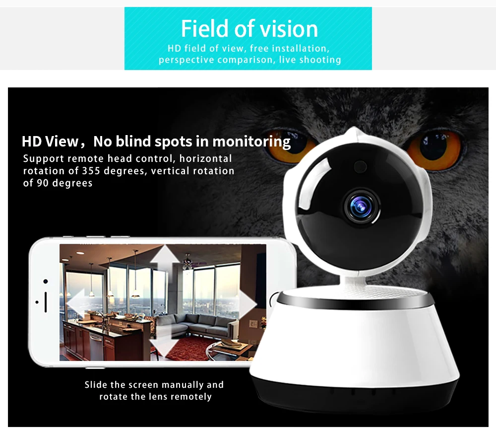 N_eye 8mp 1080P HD Cloud Bezdrôtové IP Kamery Inteligentné Auto Sledovania Ľudskej Home Security Dohľadu CCTV Siete Wifi Kamera
