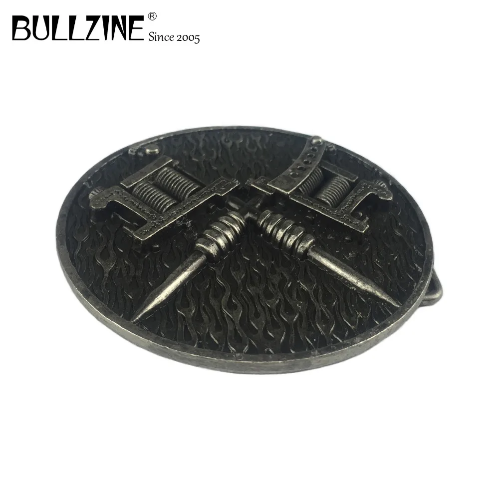 Na Bullzine tatooing obrábacie opasku s cínovým dokončiť FP-03699 vhodný pre 4 cm šírka prichytenie na opasok