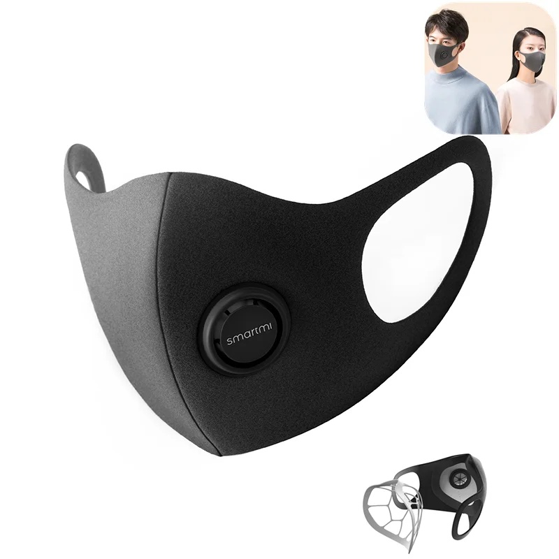 Na Sklade Smartmi PM2.5 Anti-haze Masku na Tvár Nastaviteľných Visí Móda, 3D Dizajn, Ľahké Dýchanie Maskou