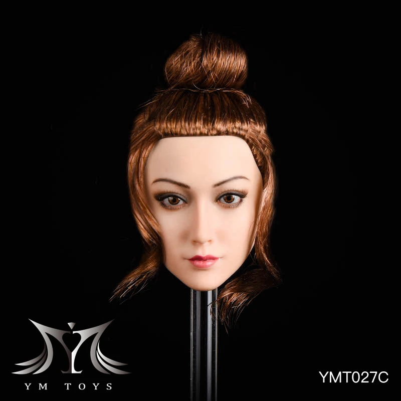 Na Sklade YMTOYS YMT027 1/6 Ázijské Krásy Hlavu Sculpt Jasmine Rastlín Vlasy Fan Bingbing Hlavu Sculpt Pre 12