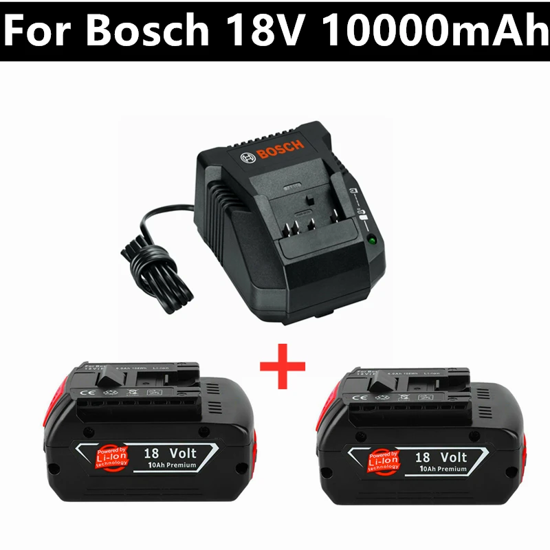 Nabíjačka pre Bosch Elektrická Vŕtačka 18 V 10000 mAh Li-ion Batéria BAT609, BAT609G, BAT618, BAT618G, BAT614, 2607336236 Nabíjačky