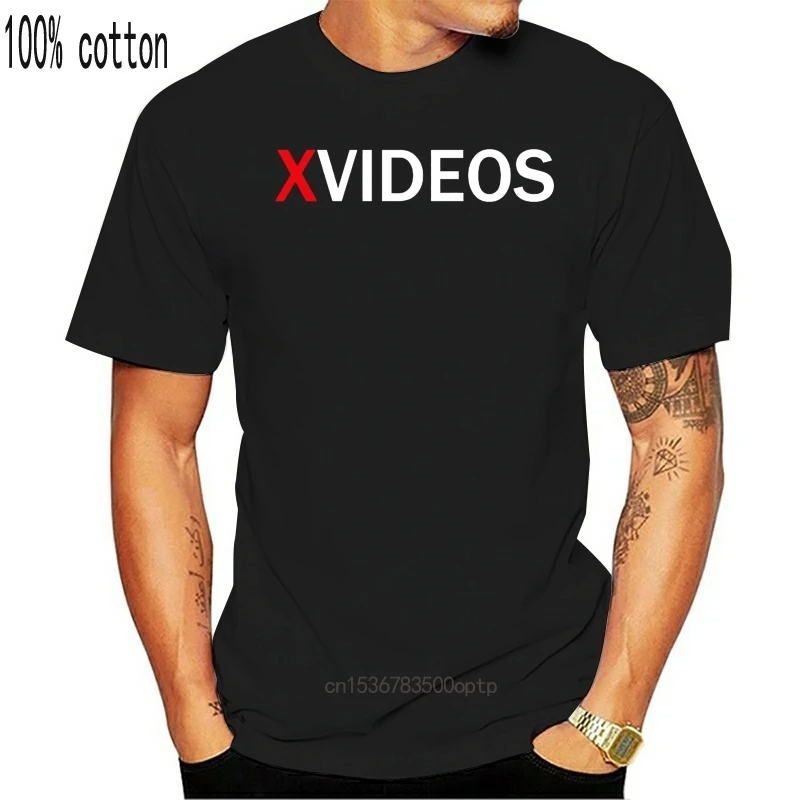 Najznámejšie Značky Mužov Tričko XVIDEOS LOGO T-Shirt pánske T-Shirt Veľký a Vysoký Tee Bavlna golier Posádky Krku Tričko