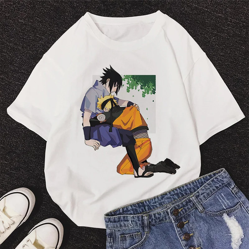 Naruto Lete Harajuku Cool Tričko Nové 90. rokov Unisex Tričko Japonské Anime Legrační Karikatúra T-shirt Streetwear Hip Hop Topy Tees Muž