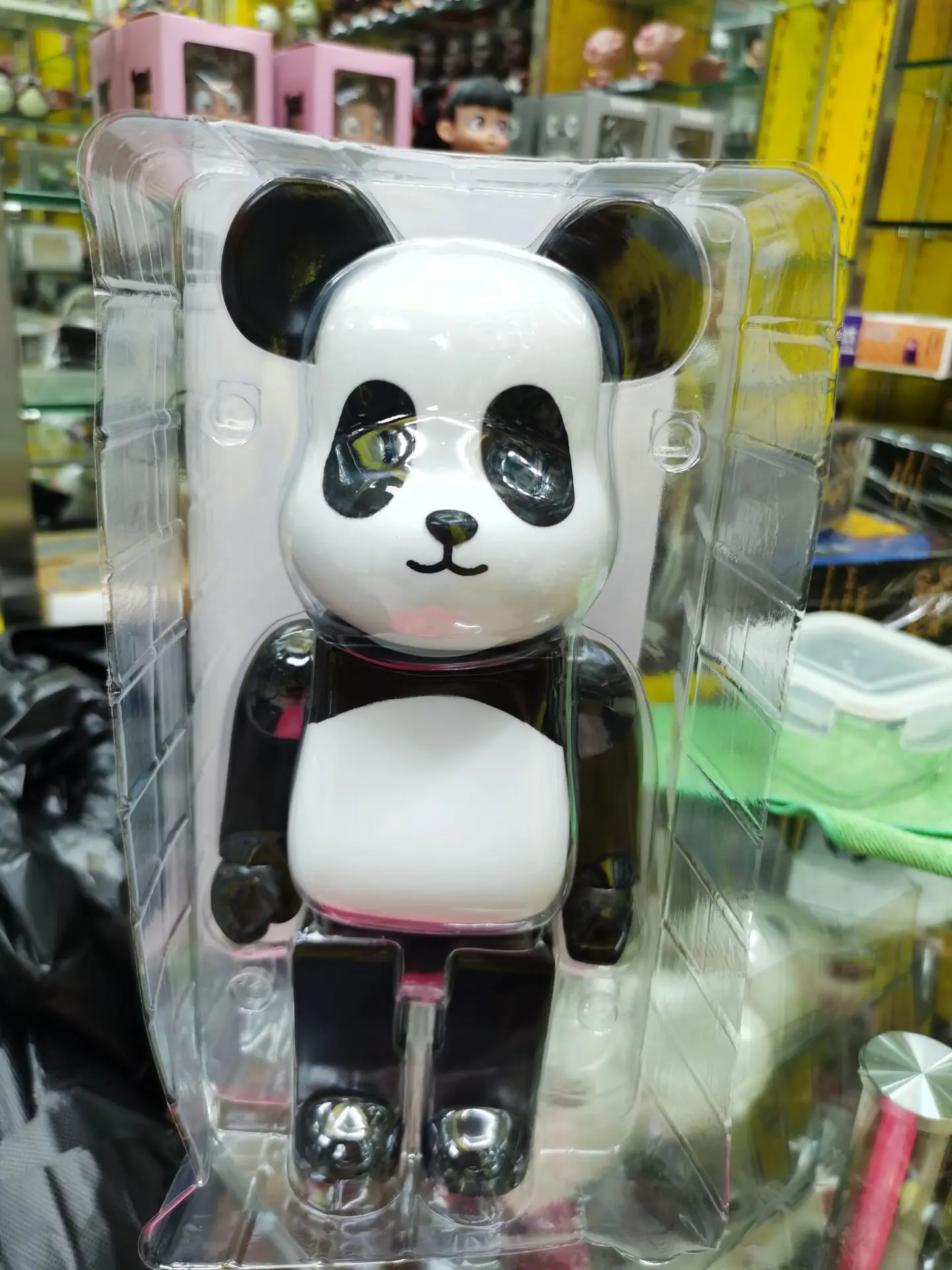 Naruto Čiernej a bielej panda Mickey 400% bearbricks akcie obrázok hračky