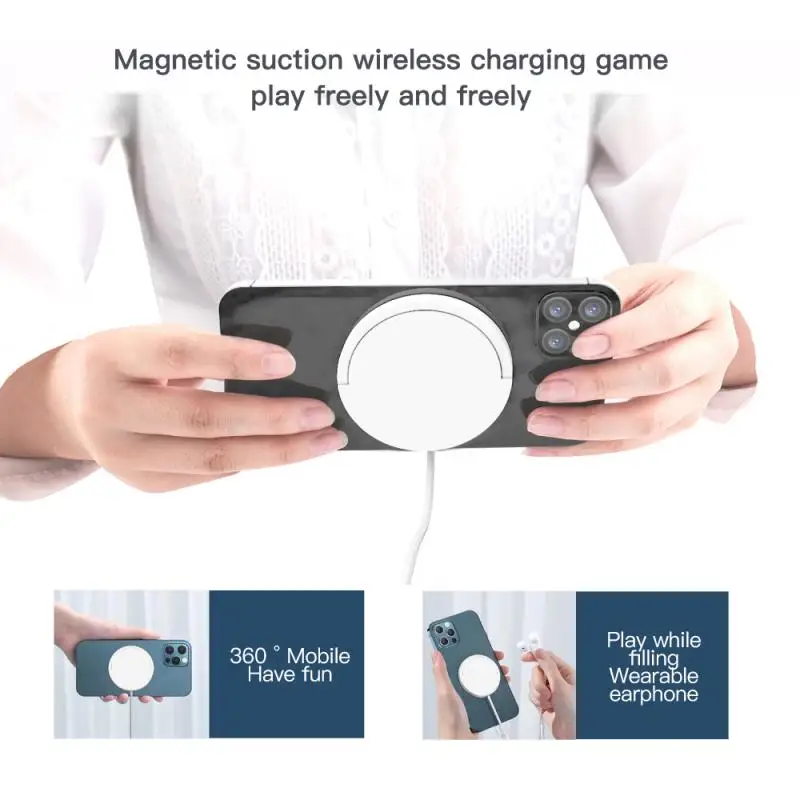 Newset Magnetické Bezdrôtová Nabíjačka Pre iPhone 12 Pro Bezdrôtovú Nabíjačku 15W Rýchle Nabíjanie Pad Pre Samsung Xiao Rýchlu Nabíjačku