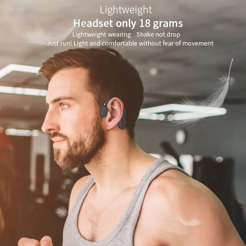 Nie je In-Ear Headset Kostné Vedenie Slúchadlá Bluetooth 5.0 Bezdrôtový IPX6 Nepremokavé Športové Slúchadlá Ľahká Ucho
