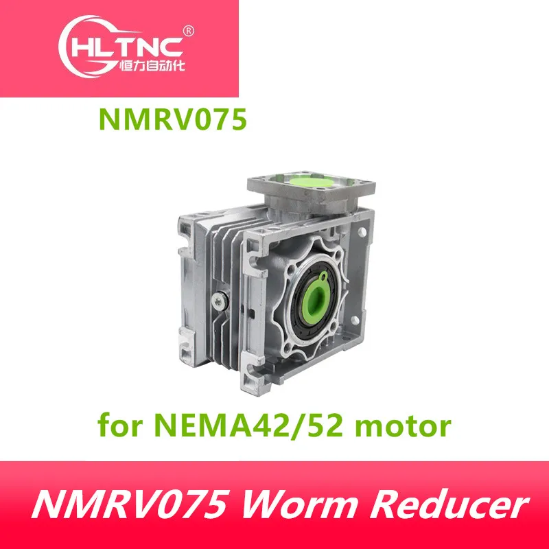 NMRV075 Červ Redukcia 1:7.5 -1:100 Prevodový Pomer 19 mm 24 mm 28 mm vstupný hriadeľ 28 mm výstupný hriadeľ Červ Prevodovka 90 Stupňov Rýchlosti Redukcia