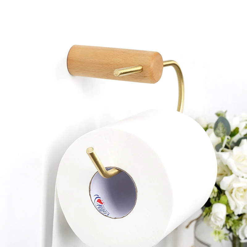 Nordic Kúpeľňa Tkaniva Držiteľ Drevené Žehlička Golden Toaletného Papiera Držiak Na Obrúsok Držiak Na Uterák Krúžok Telefón Polica Kúpeľňa Organizátor