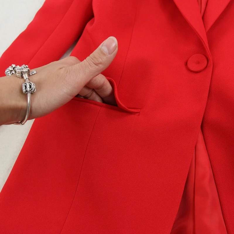 Nové 2019 modré červené nohavice obleky pre svadby dámske oblekoch, ženy nohavicové kostýmy dámske Sako Vyhovuje Office Lady Sady