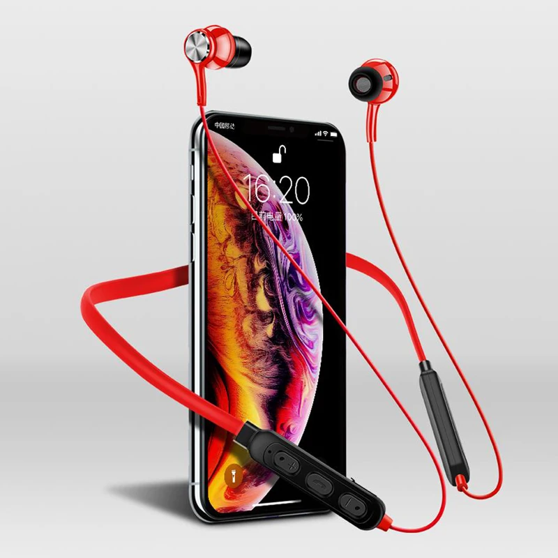 Nové Bezdrôtové Bluetooth Slúchadlá Magnetické Sacie HiFi Kvalite Zvuku Stereofónny Headset Nepremokavé Športové Bezdrôtové Slúchadlá s HD Mikrofón