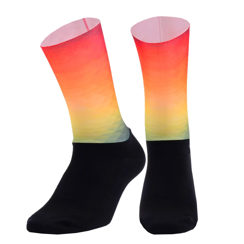 Nové Funkčné Textílie Cyklistické Ponožky pre Mužov, Ženy Profesionálne Jazda na Bicykli Ponožky Proti Sklzu Požičovňa Kompresné Športové Ponožky