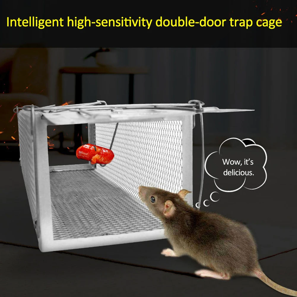 NOVÉ Inteligentné Dvierka Humánne Živé Myši, Pasca Zvierat Myš Klietky Potkan Myš, Myši Pasce pre Malé Hlodavce Zvieratá pre Vnútorné Vonkajšie #D0