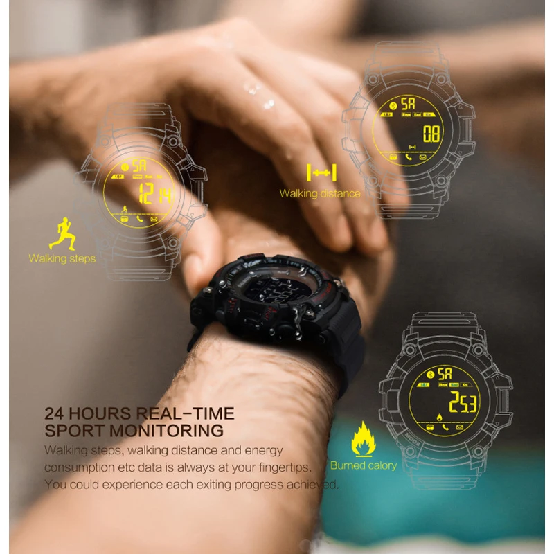Nové MNWT Značky Pánske Športové Hodinky 5ATM Nepremokavé Vonkajšie Aktivity Hodinky Módne Hodiny Mužov Bežné Digitálne Mužov náramkové hodinky Muž