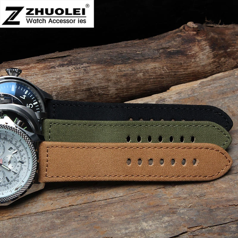 NOVÉ modely MUŽOV 24mm nylon watchband Textílie hodinky remienok s stainles steel pracka pre PAM hodinky KAPELA doprava zadarmo