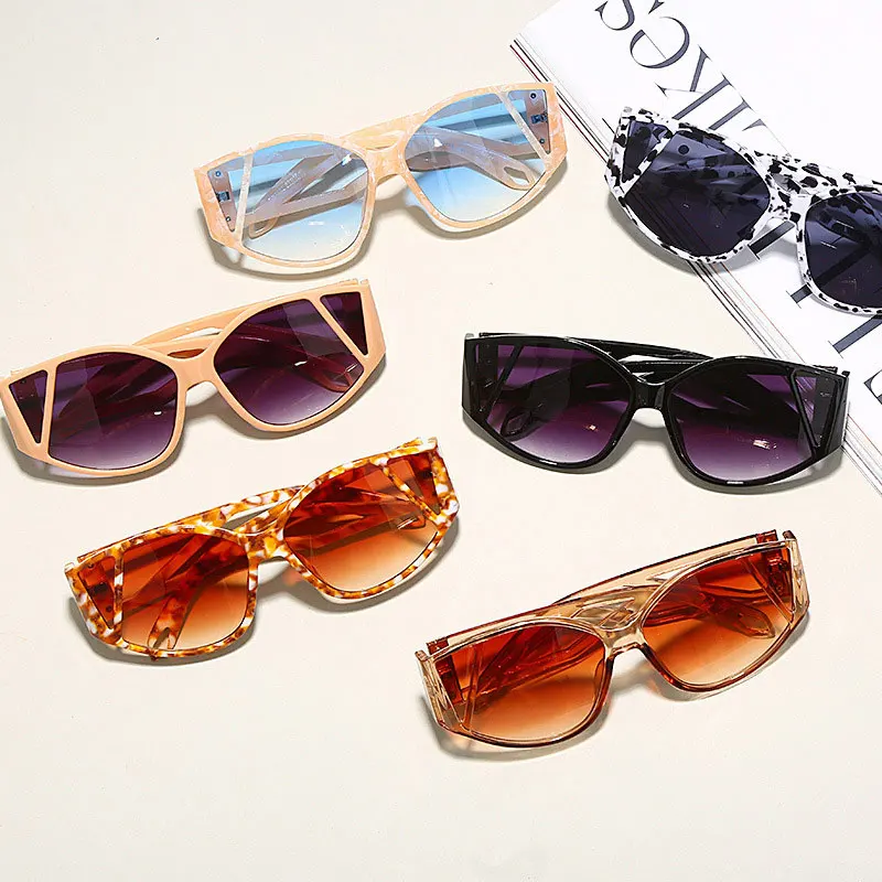 Nové Módne Cat Eye slnečné Okuliare Osobnosti Big Rámom Slnečné Okuliare, Luxusné Značky Retro, Čierne Slnečné Okuliare Ženy Muži UV400 Oculos