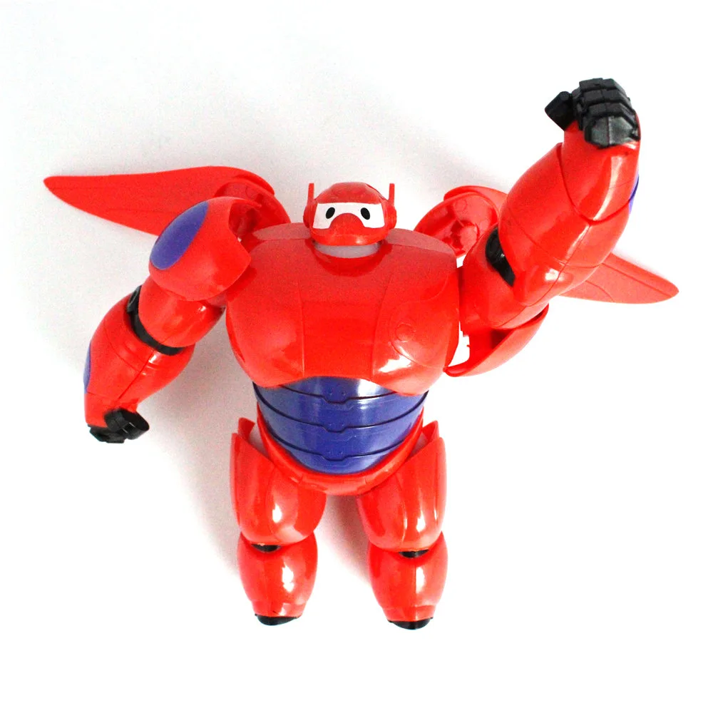 Nové Módne Dovolenku Dar Deti Hračky 16 cm Veľký Hrdina Baymax Robot 6 Akcie Obrázok Kreslený Film Baymax Vymeniteľné Brnenie Deti Hračka