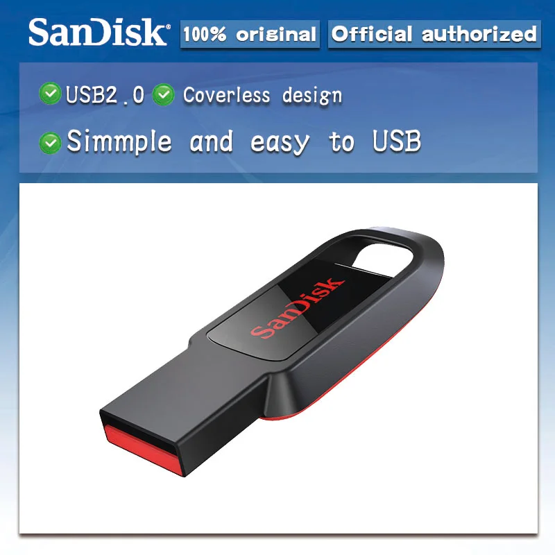 NOVÉ Originálne SanDisk 132gb USB flash Disk 64 gb kl ' úč CZ61 USB 2.0 16gb memory stick 128 gb usb memoria