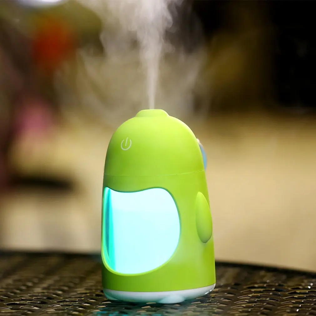Nové Penguin Nočné Svetlo Zvlhčovač Vzduchu Mini USB Stlmiť Hmly Maker Fogger Home/Office/Auto Difúzor