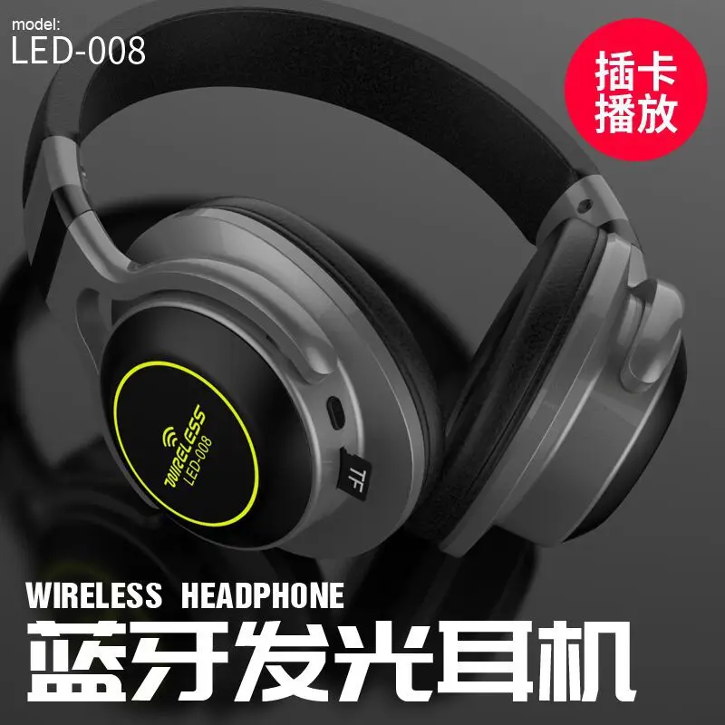 Nové Prenosné Bezdrôtové Slúchadlá Bluetooth Stereo Slúchadlá Audio Mp3 Nastaviteľné Slúchadlá s Mikrofónom pre Hudbu s 8G TF karty