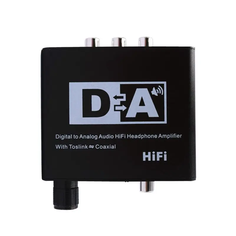 Nové slúchadlový zosilňovač vlákniny koaxiálny HIFI digitálneho na analógový digitálny vlákniny koaxiálny simulácia EÚ Plug