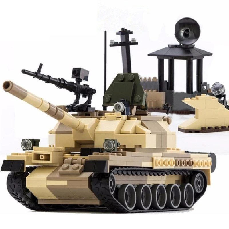 Nové Vojenské Stavebné Bloky Vojny Zbraň Ozbrojených T-62 Nádrže Model Tehál, Blokov, Hračky pre Deti Vianočné Darčeky