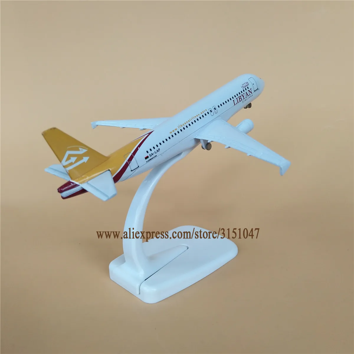 NOVÉ Zliatiny Kovov LÍBYJSKÝ Vzduchu Airlines Model Lietadla Airbus 320 A320 Dýchacích ciest Rovine Model Postaviť Lietadlo Deti Darčeky 16 cm
