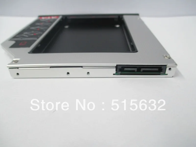 Nový plne Aluminum2nd SSD Pevný Disk HDD Caddy pre Dell E6400 E6500 E6410 E6510 M2400 M4400 M4500