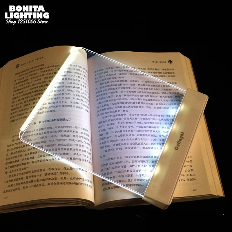 Nočné svetlo LED panel svetlo Posteľ, lampa na čítanie ochrana Očí nabíjateľné a prenosné Posteli kniha svetlo Stmievanie tabuľka svetlo