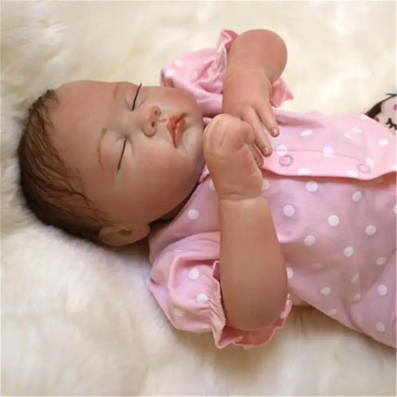 NPK 55 cm novorodenca simulácie , znovu sa narodiť dieťa , dievča tela vlhkou handričkou batoľa V5Q6