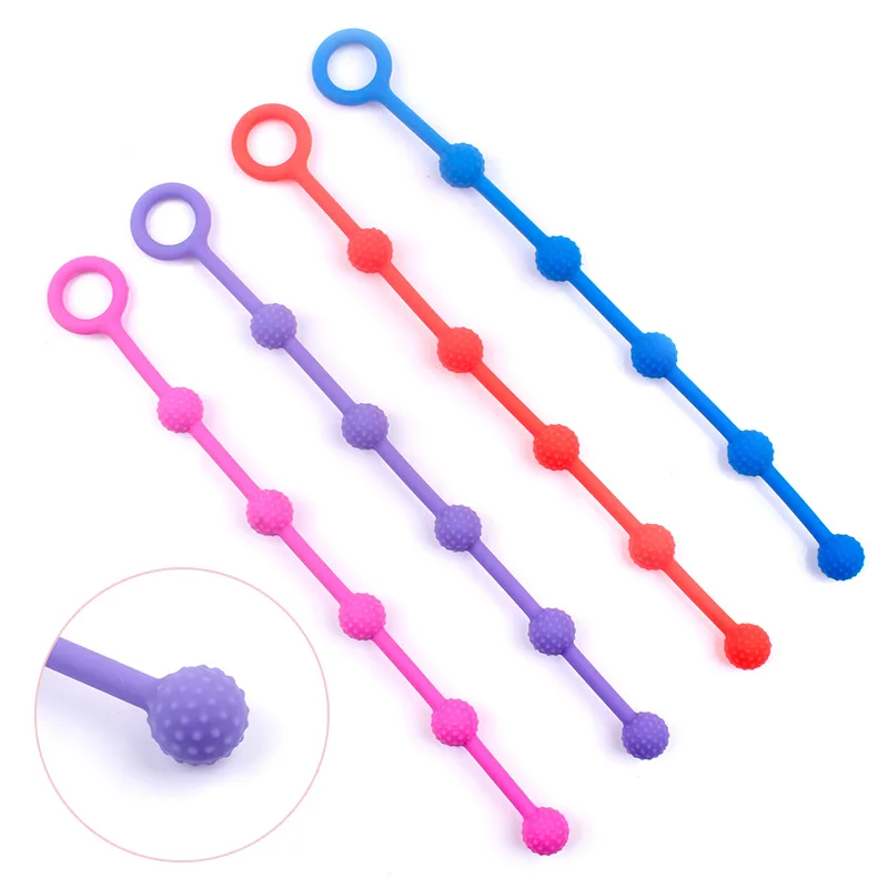 Náhodné análny hračka farebné silikónové malé plávajúce bod análny korálkové reťaze vaginálne plug análny loptu stimulátor pár sexy hry