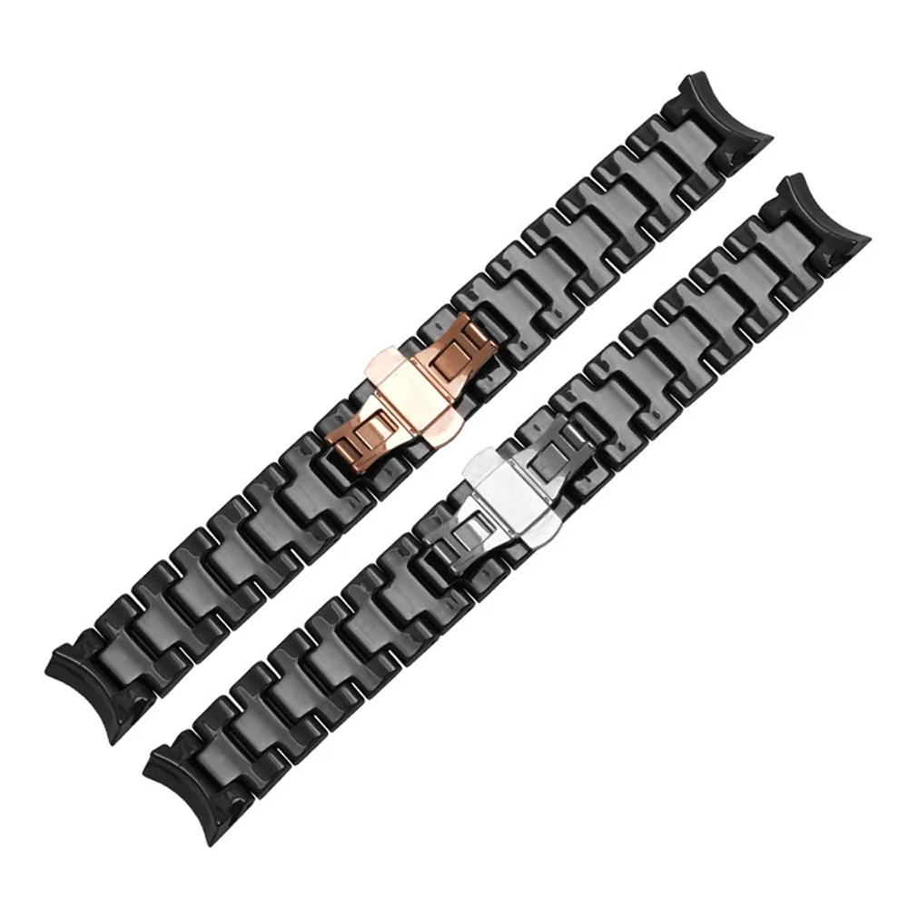 Náhradné kapela Vysoko kvalitné keramické popruh pre armani AR1400 AR1410 mužov watchband 22 mm s motýľ, pracka pre armani band