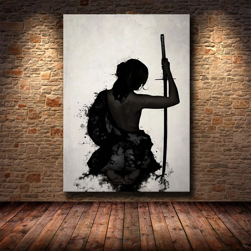 Nástenné Kresby, Maľby Domáce Dekorácie Obrnené Samuraj Japonskom Anime Plátno, Vytlačí Obrázky Modulárny Nordic Plagát Na Obývacia Izba