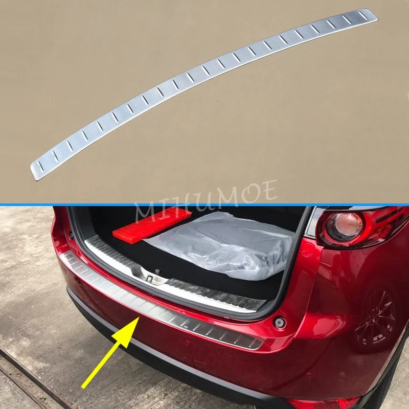 Oceľ Zadný Nárazník Pre 2017 2018 2019 2020 Mazda CX-5 CX5 batožinového priestoru Chvost Brány, Dvere, Parapetné Dosky Chránič Nerezové púzdro