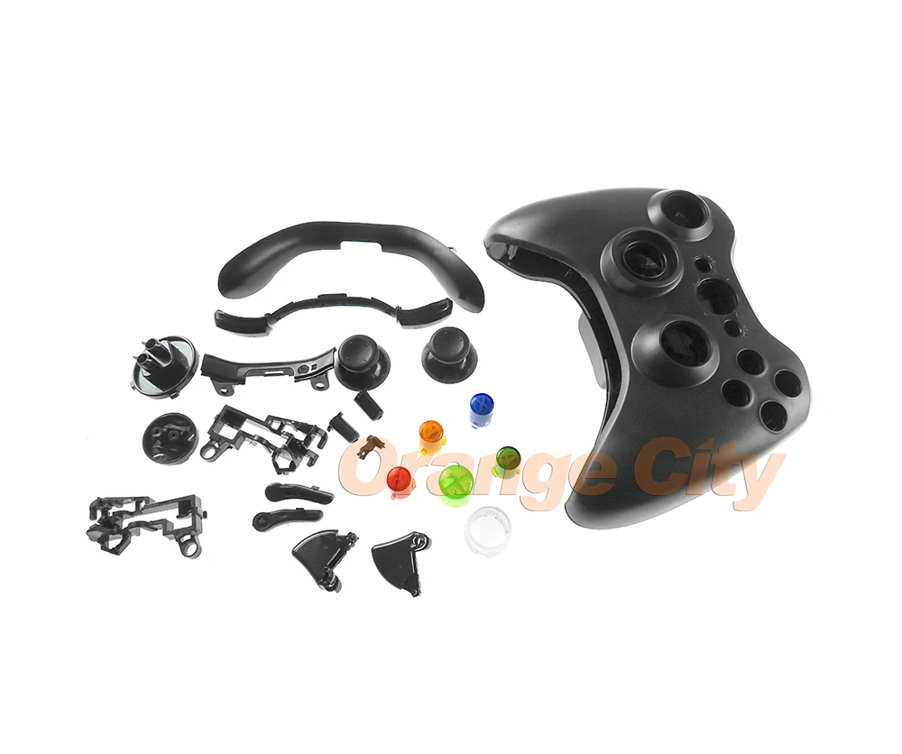 OCGAME Pre Xbox360 Bezdrôtový ovládač puzdro Súprava Thumbsticks Pre Xbox 360 Gamepad Plný Bývanie Shell a Tlačidlá